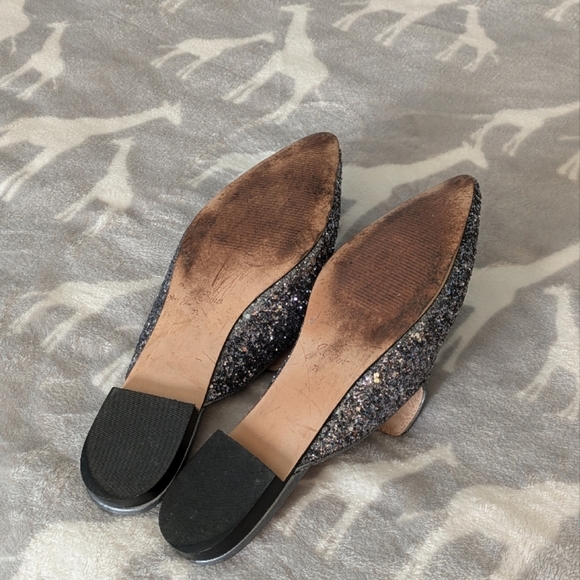 J. Crew 7.5 Glitter Mules - Picture 6 of 6
